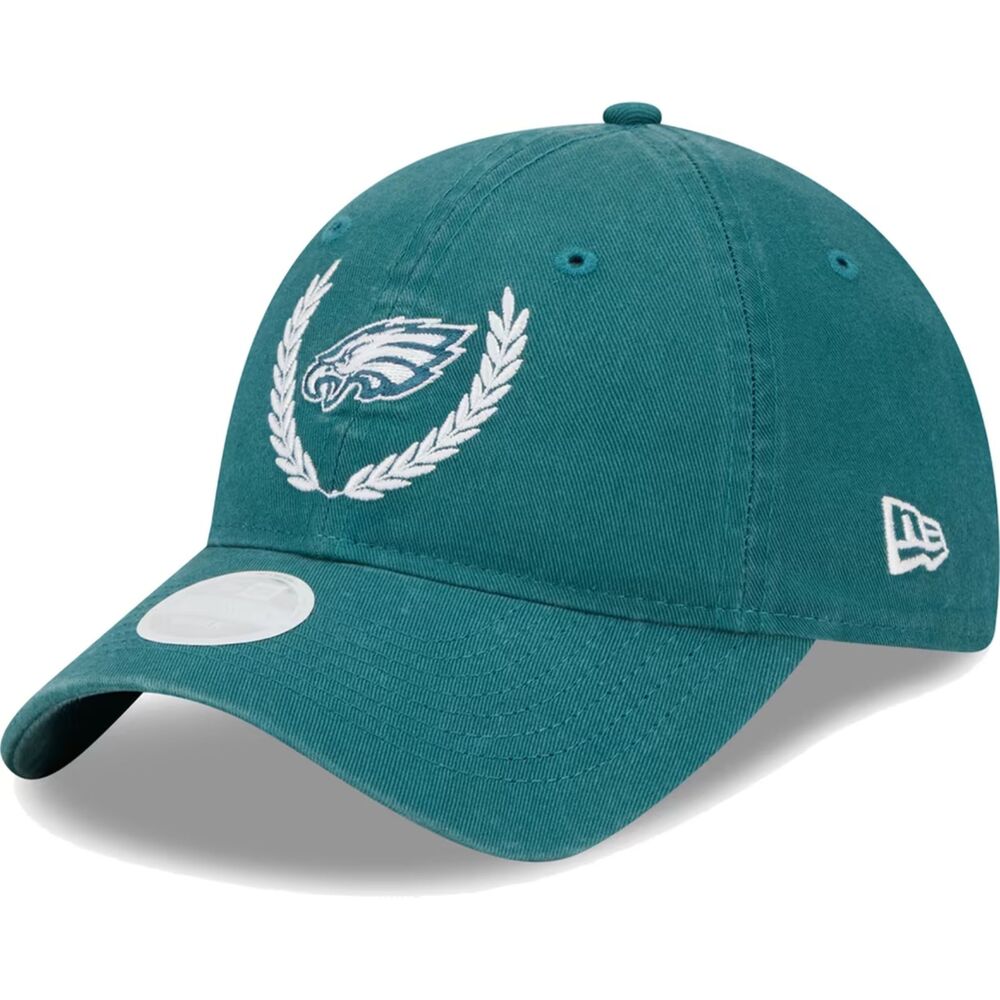 Women's Philadelphia Eagles New Era Midnight Green Leaves 9TWENTY Adjustable Hat